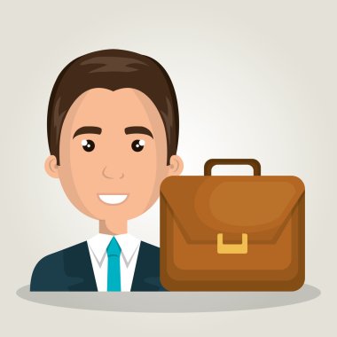 işadamı portföy çanta iş tasarım izole