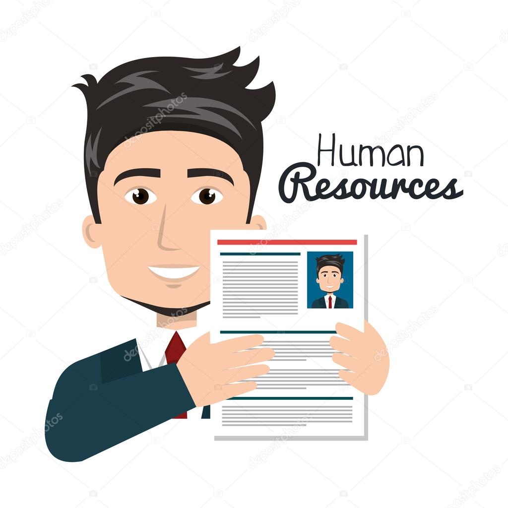 character man with cv human resources