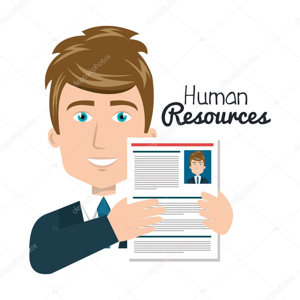 character man with cv human resources