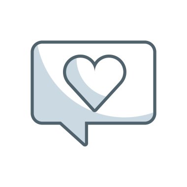 sosyal medya düz satırı simgesi