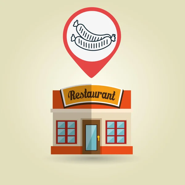 Ресторан Будинок продовольство — стоковий вектор