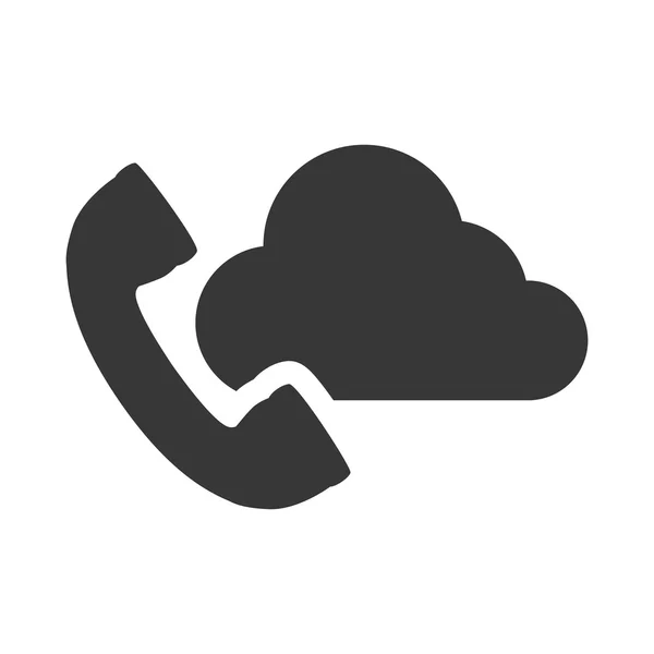 Telephone handset icon — Stock Vector