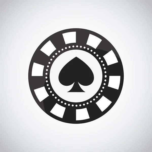 Záznamy kasino hry ikona — Stockový vektor