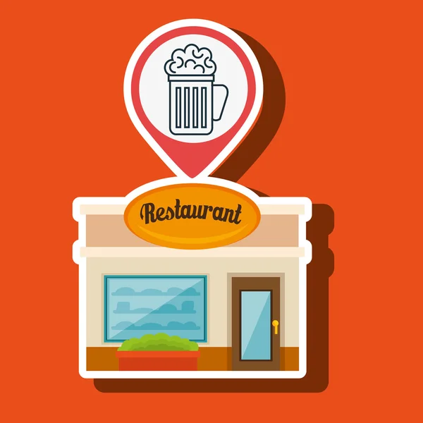 Ресторан Будинок продовольство — стоковий вектор
