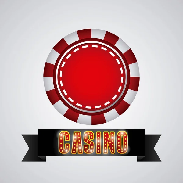 Registros ícone do jogo de casino — Vetor de Stock