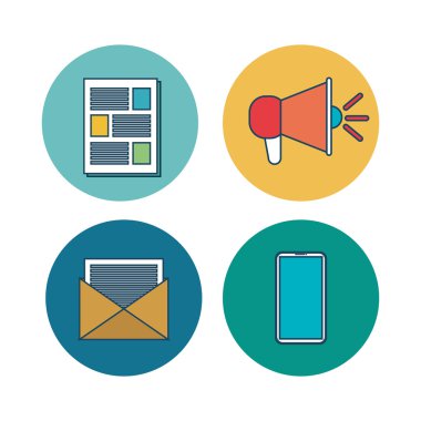 sosyal ağ konsept tasarımı ayarla