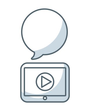 sosyal medya düz satırı simgesi