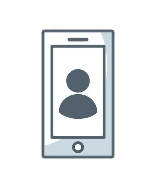 Tecnología de teléfonos inteligentes icono portátil — Vector de stock