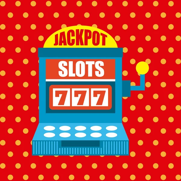 Jackpot máquina tragamonedas icono — Archivo Imágenes Vectoriales