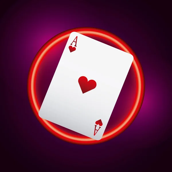 Poker cards game casino — Stock Vector