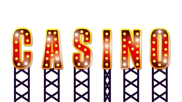 Kallelse spektakulär casino ikonen — Stock vektor