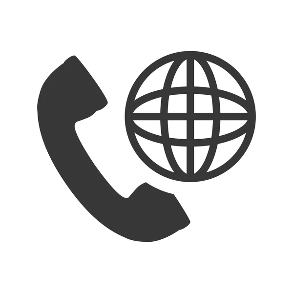 Telefone ícone auscultador — Vetor de Stock
