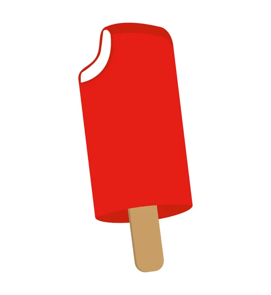 Lahodné sladké ikona popsicle — Stockový vektor