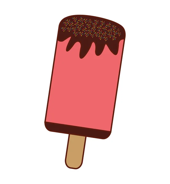 Вкусное фруктовое мороженое — стоковый вектор