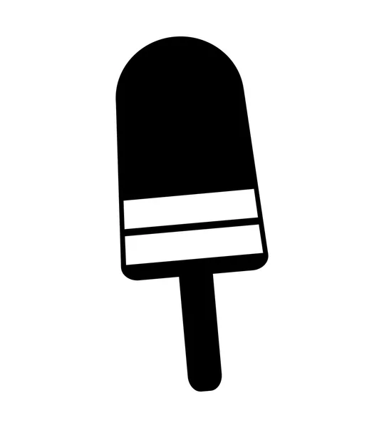 Délicieuse icône sucrée popsicle — Image vectorielle