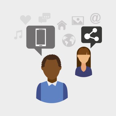 sosyal medya insanların topluluk simgesi