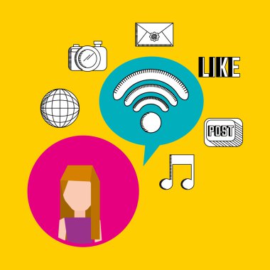 kişi kullanıcı Sosyal Medya simgeler