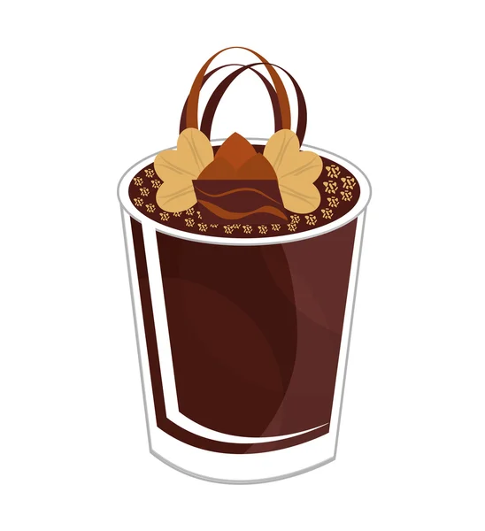Delicious ice cream cup — Stock Vector