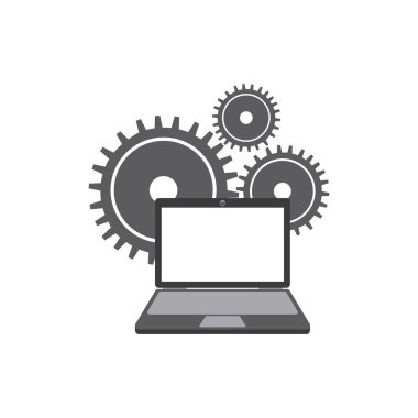 dizüstü bilgisayar teknolojisi simgesi