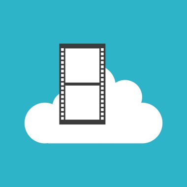 video pazarlama düz Icons set