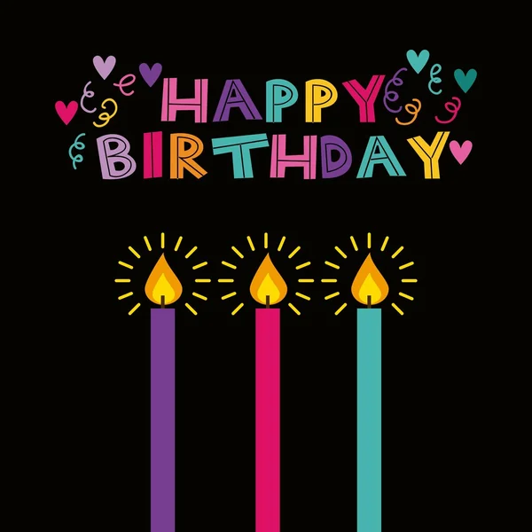 Cartão de celebração feliz aniversário —  Vetores de Stock