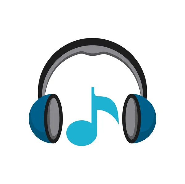 Reproductor de música auriculares de sonido — Vector de stock