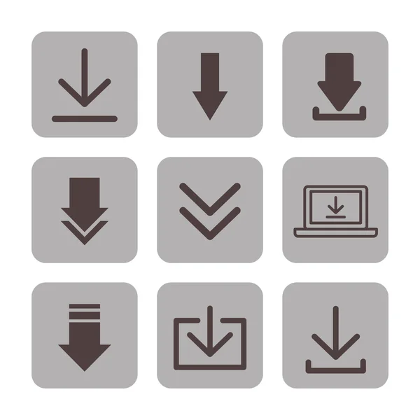 Download bestand pijlpictogram — Stockvector