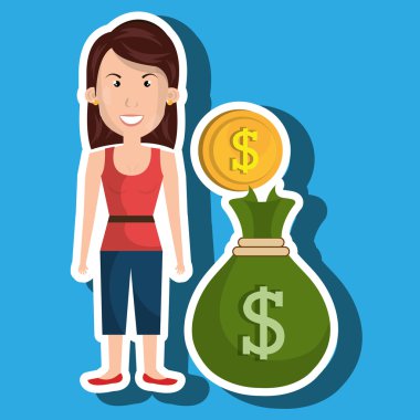 Kadın çanta para para birimi