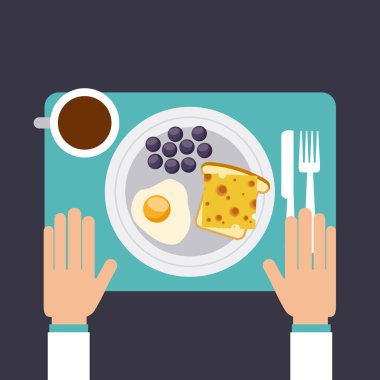 lezzetli yemek yemek menüsü simgesini