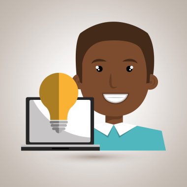 adam dizüstü yaratıcı yenilik