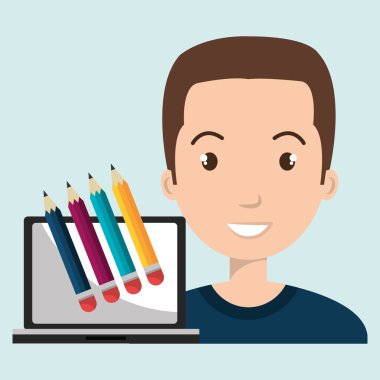 adam dizüstü yaratıcı yenilik