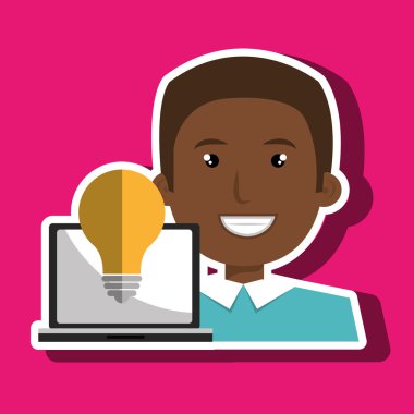 adam dizüstü yaratıcı yenilik