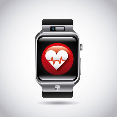 smartwatch giyilebilir teknoloji simgesi