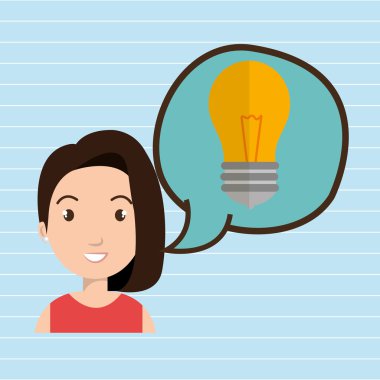 kadın düşünme oluşturma kabarcık