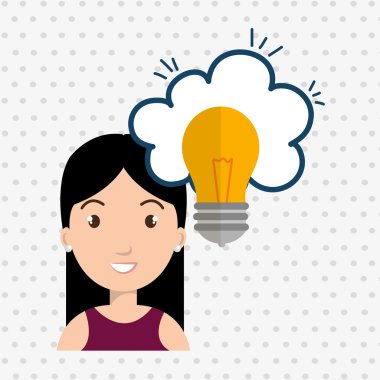 kadın düşünme oluşturma kabarcık