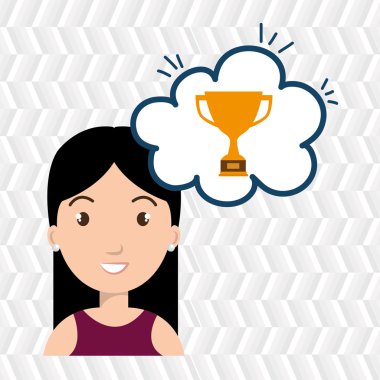 kadın düşünme oluşturma kabarcık