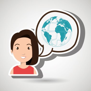 kadın düşünme oluşturma kabarcık