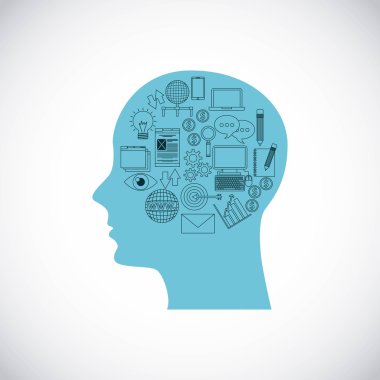 baş insan profili iş simgesi