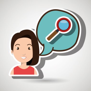 kadın düşünme oluşturma kabarcık