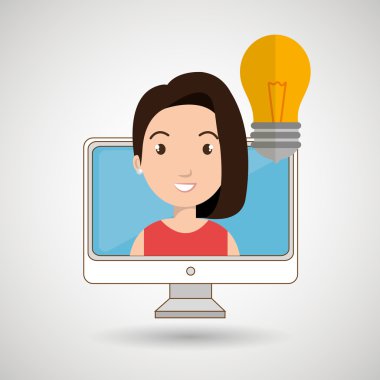 kadın düşünme oluşturma kabarcık