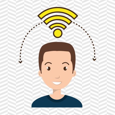 adam wifi ağı Internet bağlı