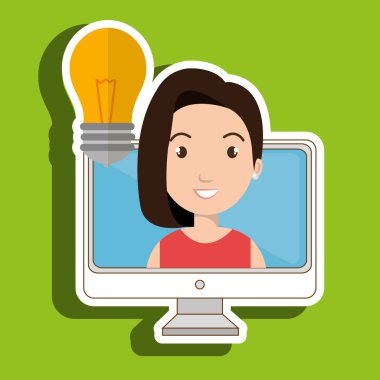 kadın düşünme oluşturma kabarcık