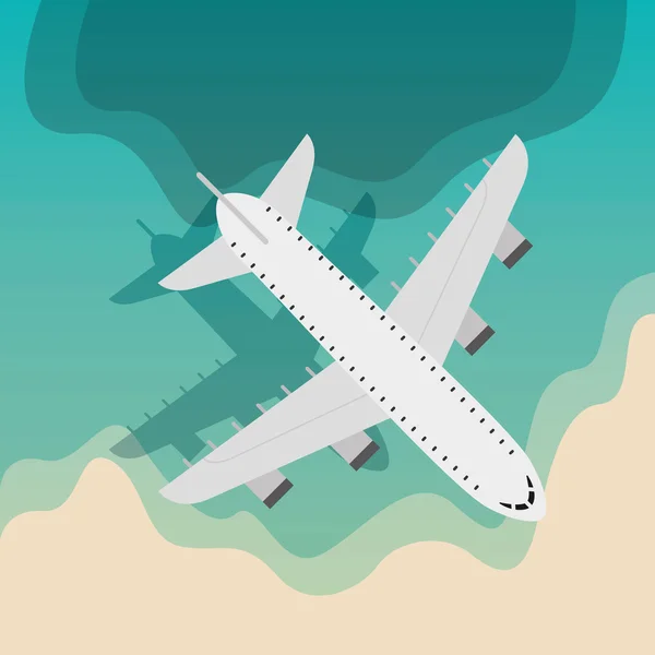 비행기 여행용 비행용 아이콘 — 스톡 벡터