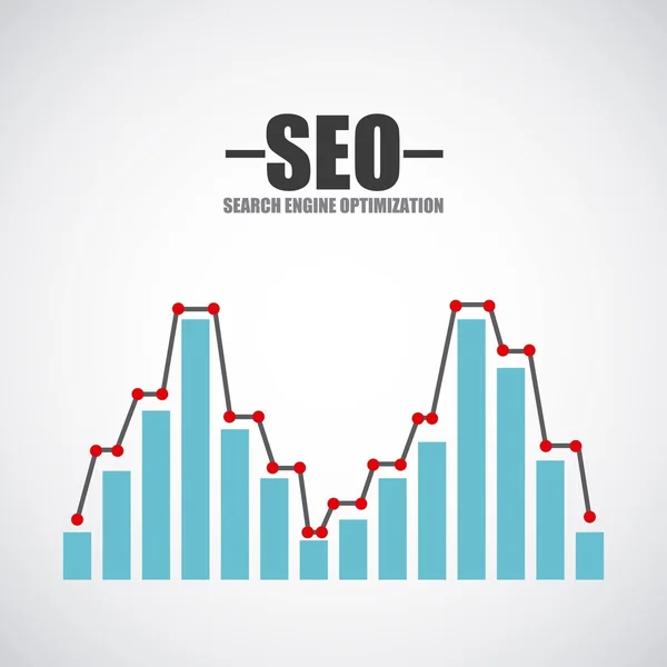 Search engine optimization flat icons — Stock Vector