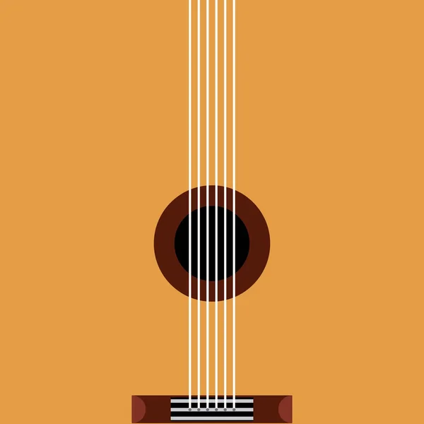 Guitar acoustic pop art style — Stock Vector