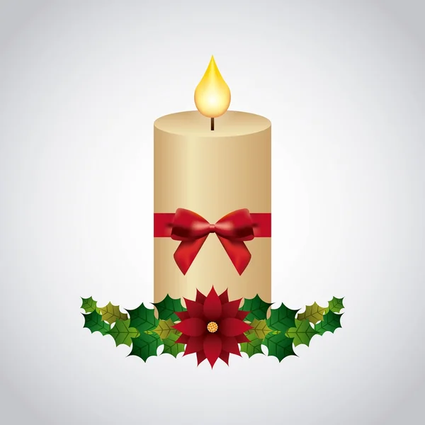 Feliz Feliz Navidad icono decorativo — Vector de stock