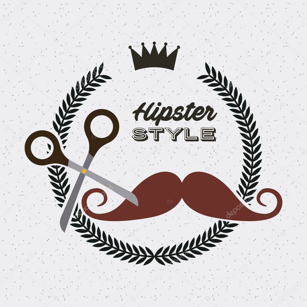 hipster style set icons