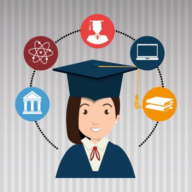 kadın mezuniyet üniversite öğrencisi