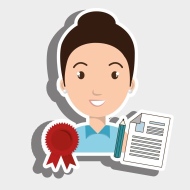 kadın öğrenci madalya şerit