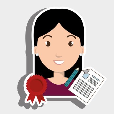 kadın öğrenci madalya şerit